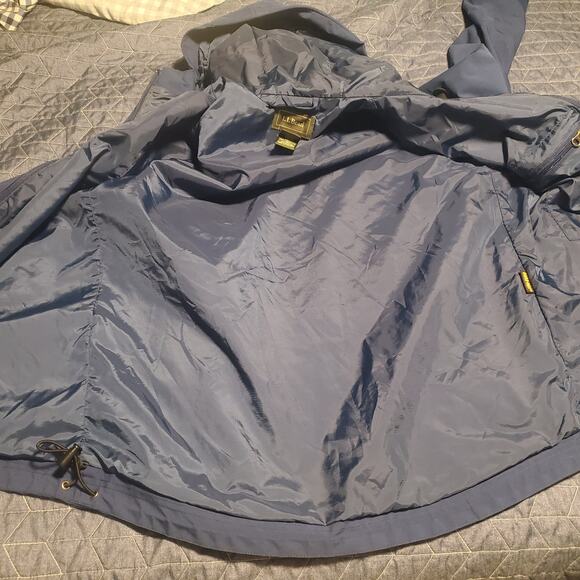 Vintage L.L. Bean Size XS/S/M Blue Jacket Gore-tex Hiking Outdoor Nylon Light - Picture 9 of 14
